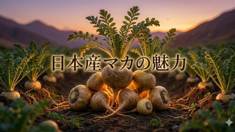ペルー産だけではない「日本産マカ」という選択